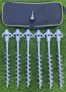 Screw in Tent Pegs For Camping, Caravans & More Tie-down Kits