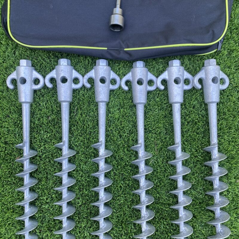 Screw in Tent Pegs For Camping, Caravans & More Tie-down Kits